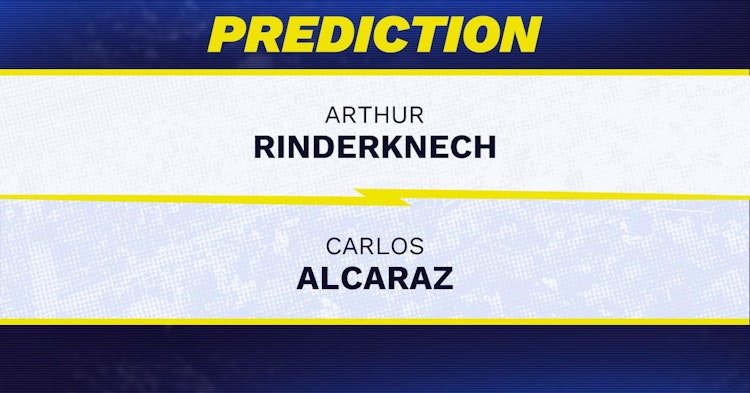 Arthur Rinderknech vs Carlos Alcaraz Tennis Prediction.