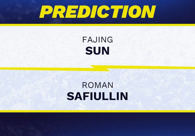 Fajing Sun takes on Roman Safiullin in ATP Hangzhou action.