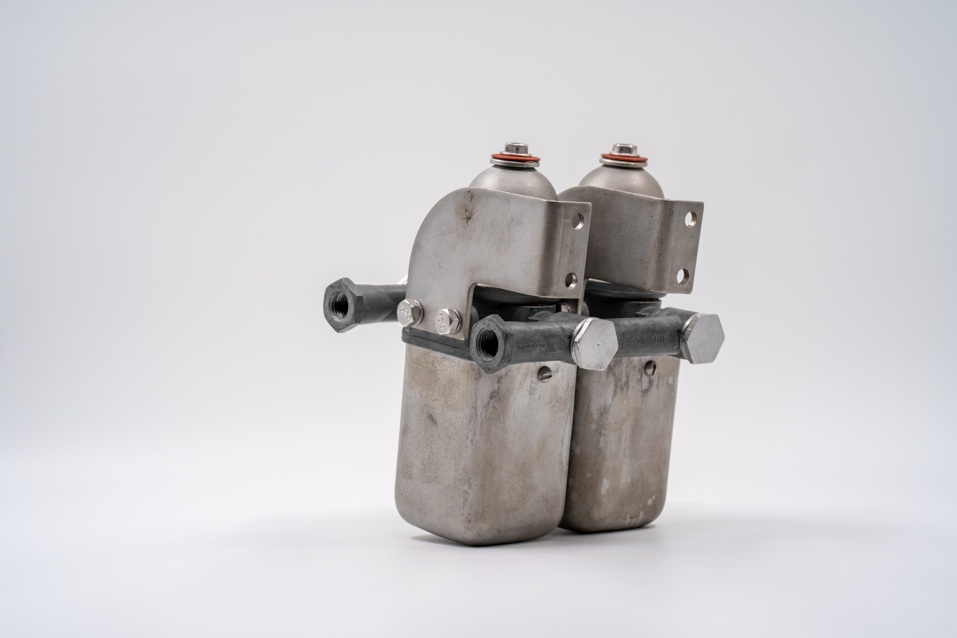 Original new-old-stock Autopulse fuel pumps from a Porsche 550 Spyder