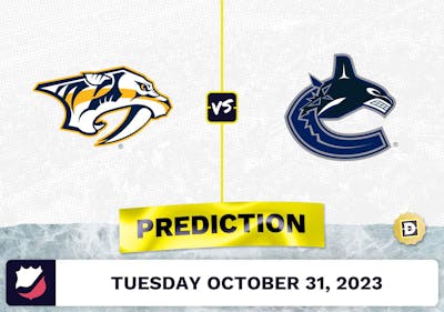 Predators vs. Canucks Prediction and Odds - October 31, 2023