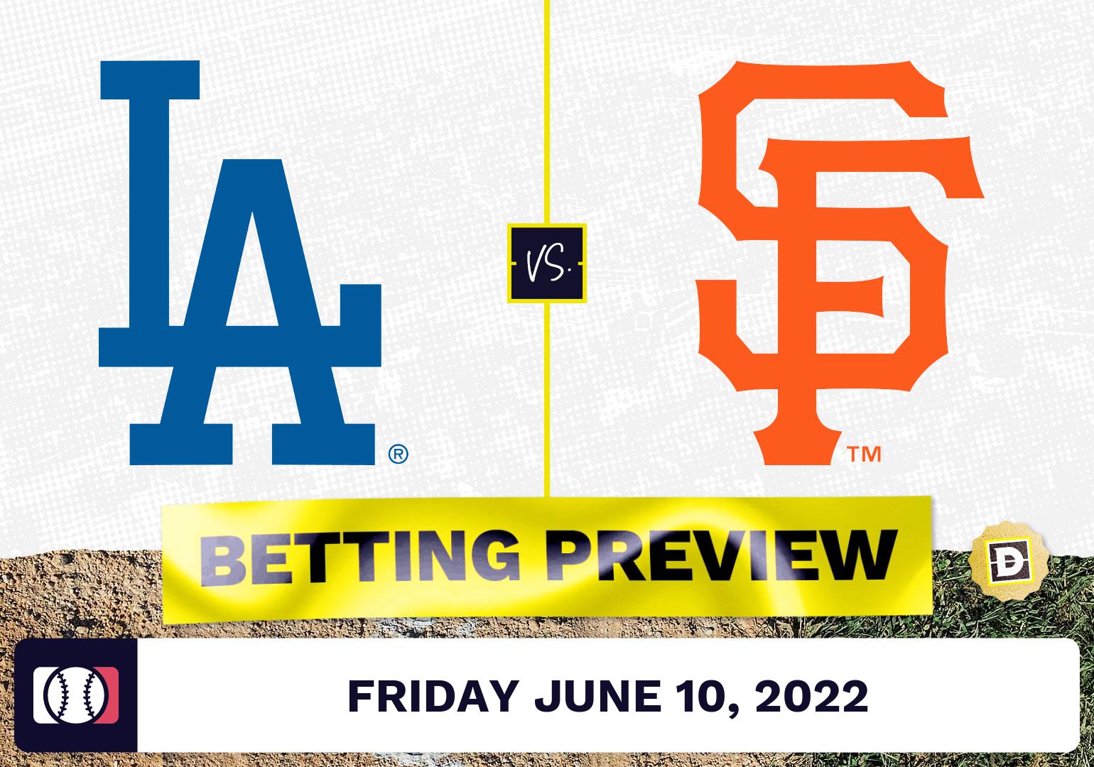 Dodgers vs. Giants Prediction and Odds - Jun 10, 2022