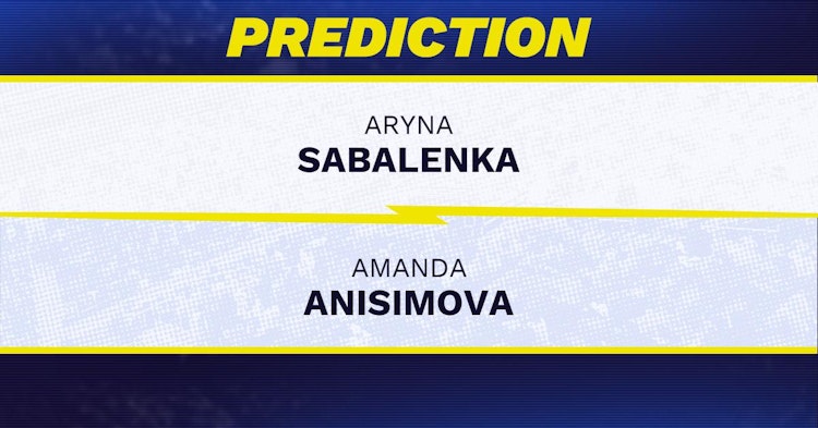Aryna Sabalenka vs Amanda Anisimova Tennis Prediction.