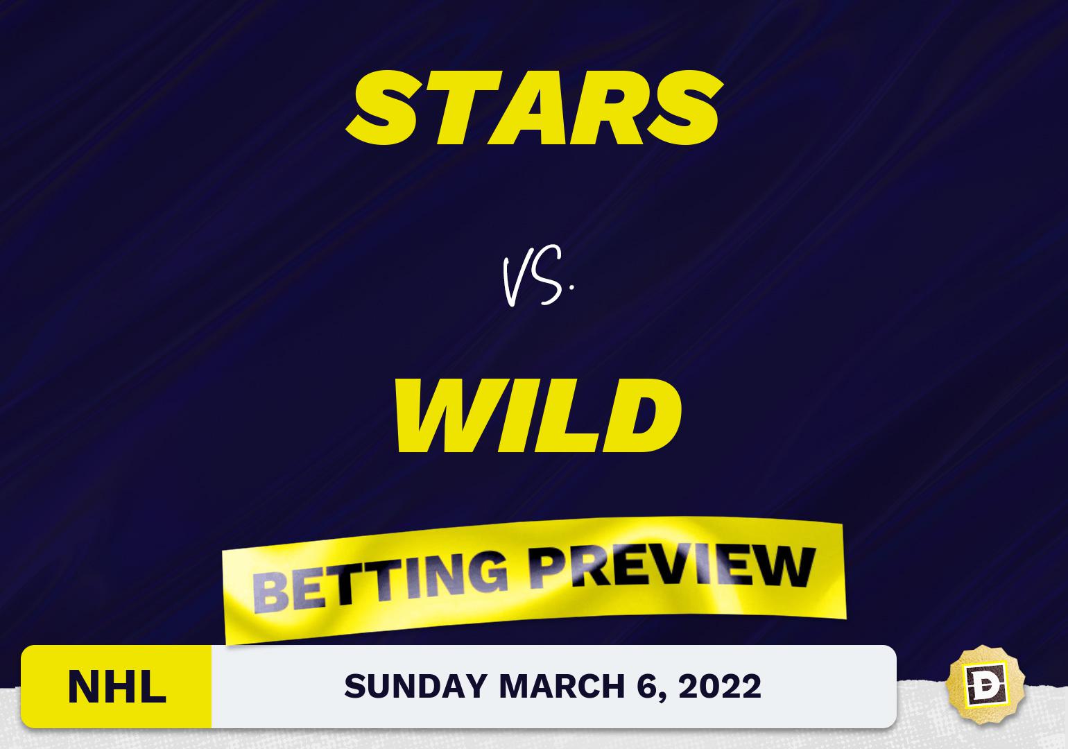 Stars vs. Wild Predictions and Odds - Mar 6, 2022