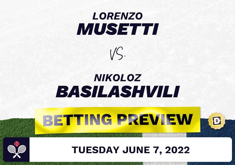 Lorenzo Musetti vs. Nikoloz Basilashvili Predictions - Jun 7, 2022