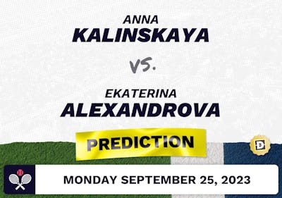 Anna Kalinskaya vs. Ekaterina Alexandrova Prediction - WTA Tokyo 2023