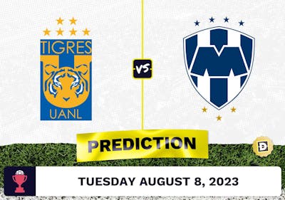 U.A.N.L.- Tigres vs. Monterrey Prediction and Odds - August 8, 2023