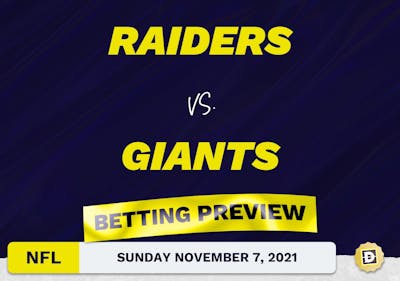 Raiders vs. Giants Predictions and Odds - Nov 7, 2021