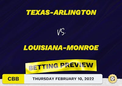 Texas-Arlington vs. Louisiana-Monroe CBB Predictions and Odds - Feb 10, 2022