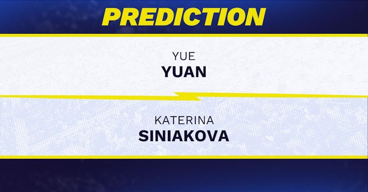 Yue Yuan vs Katerina Siniakova Tennis Prediction.