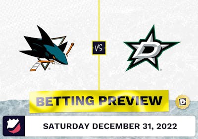 Sharks vs. Stars Prediction and Odds - Dec 31, 2022