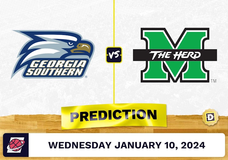 Georgia Southern vs. Marshall Prediction, Odds, College Basketball Picks  [1/10/2024]