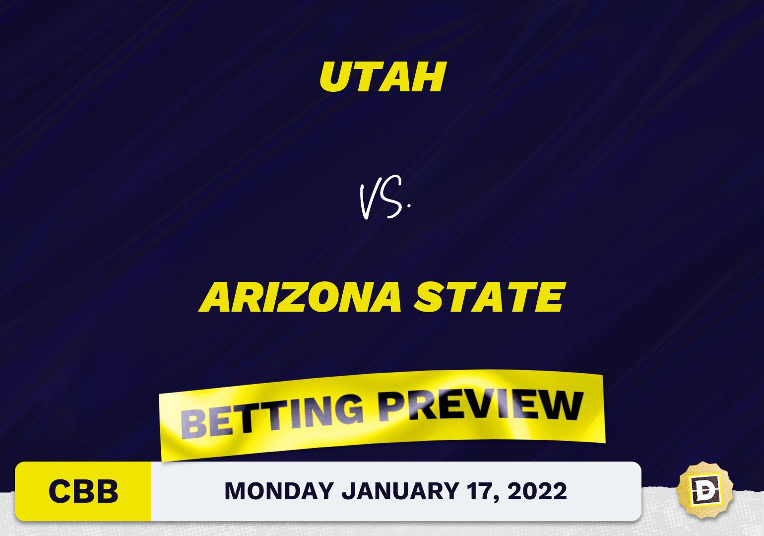 Utah vs. Arizona State CBB Predictions and Odds - Jan 17, 2022