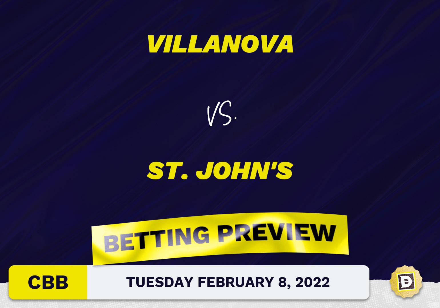 Villanova vs. St. John's CBB Predictions and Odds - Feb 8, 2022