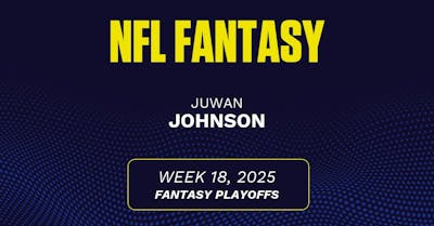 Juwan Johnson projections Week 18: Fantasy points, receiving yards vs. Falcons [2025]