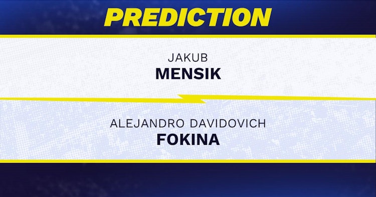 Jakub Mensik vs Alejandro Davidovich Fokina Tennis Prediction.