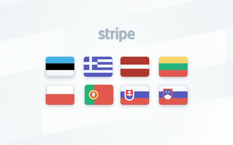 Stripe launches in eight more European countries