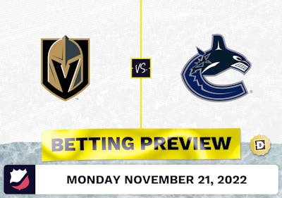 Golden Knights vs. Canucks Prediction and Odds - Nov 21, 2022