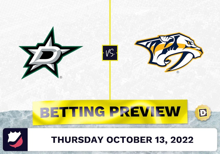 Stars vs. Predators Prediction and Odds - Oct 13, 2022