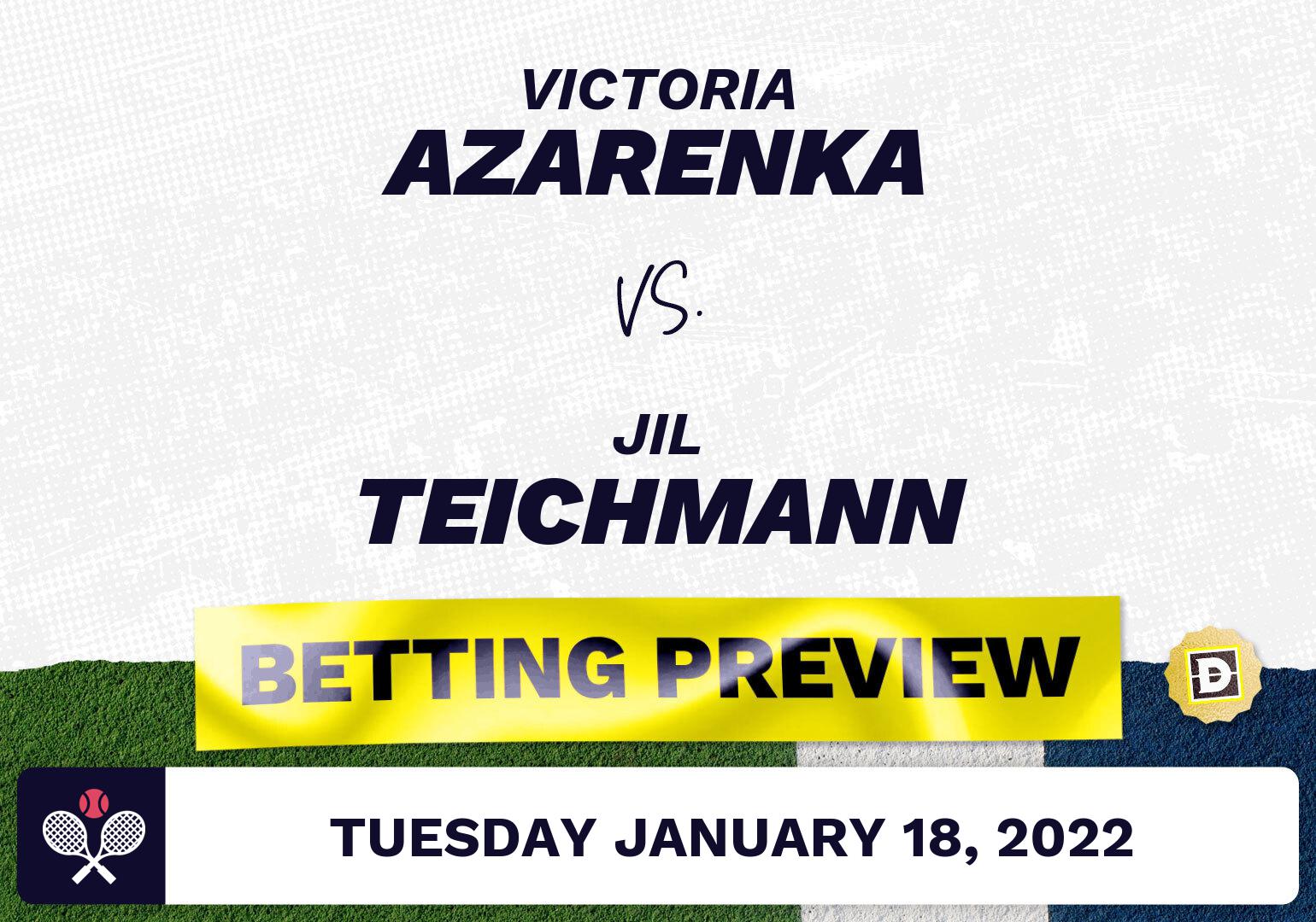 Victoria Azarenka vs. Jil Teichmann Predictions - Jan 18, 2022
