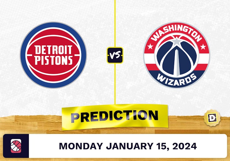 Detroit Pistons vs. Washington Wizards Prediction, Odds, NBA Picks [1/15/2024]