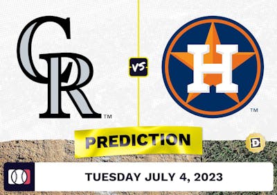 Rockies vs. Astros Prediction for MLB Tuesday [7/4/2023]