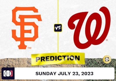 Giants vs. Nationals Prediction for MLB Sunday [7/23/2023]