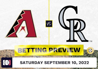 Diamondbacks vs. Rockies Prediction and Odds - Sep 10, 2022