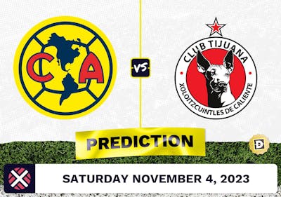 Club America vs. Club Tijuana Prediction and Odds - November 4, 2023