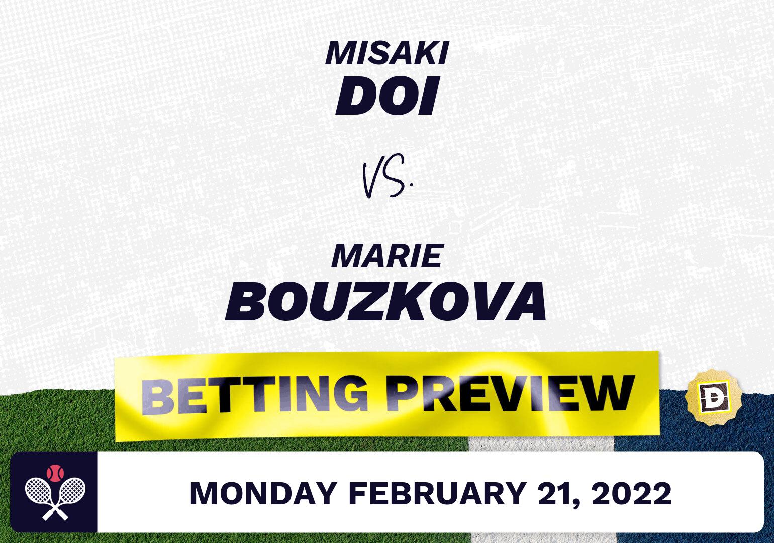 Misaki Doi vs. Marie Bouzkova Predictions - Feb 21, 2022