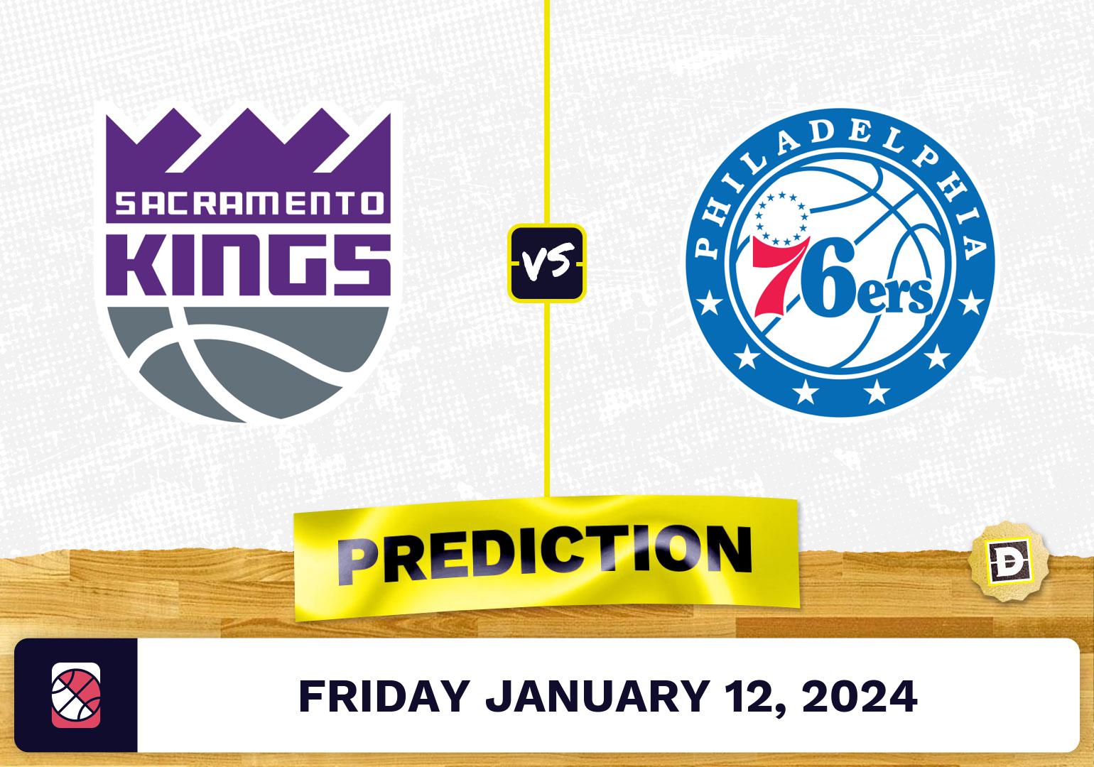 Sacramento Kings vs. Philadelphia 76ers Prediction, Odds, NBA Picks [1/12/2024]