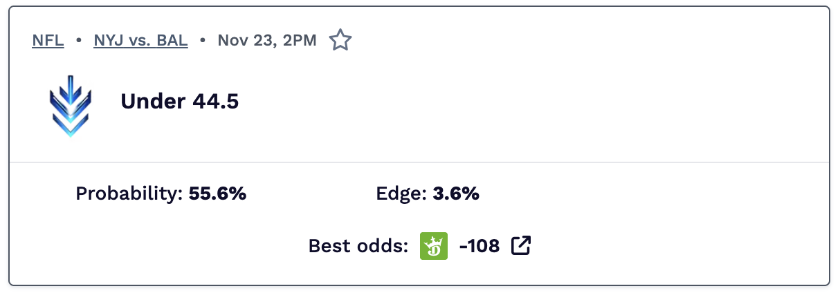 NFL week 12 best bet.