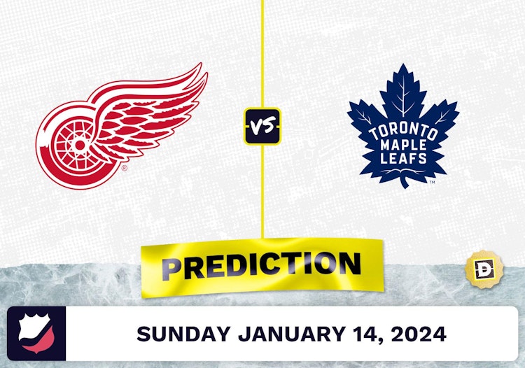 Detroit Red Wings vs. Toronto Maple Leafs Prediction, Odds, NHL Picks [1/14/2024]