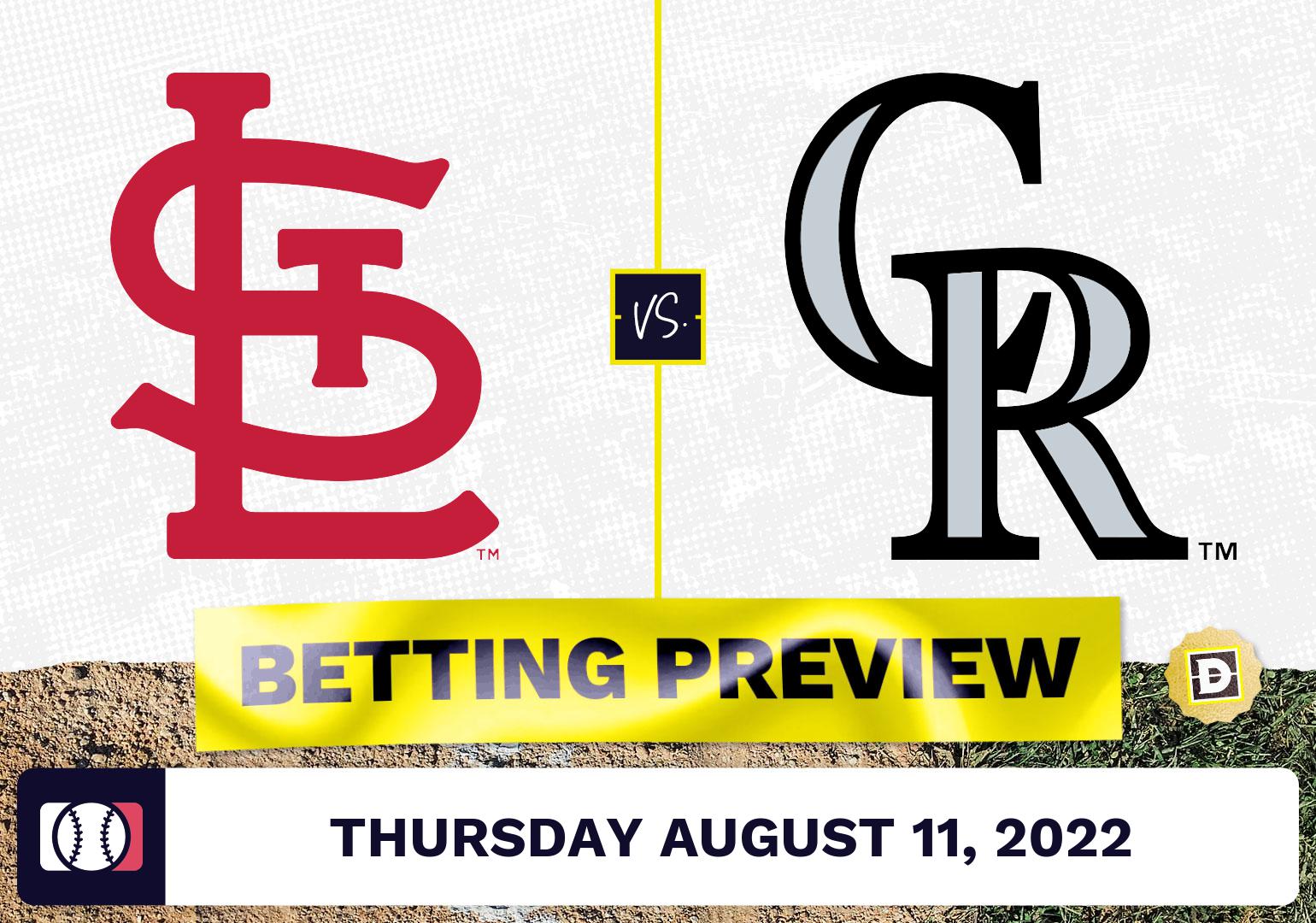 Cardinals vs. Rockies Prediction and Odds - Aug 11, 2022
