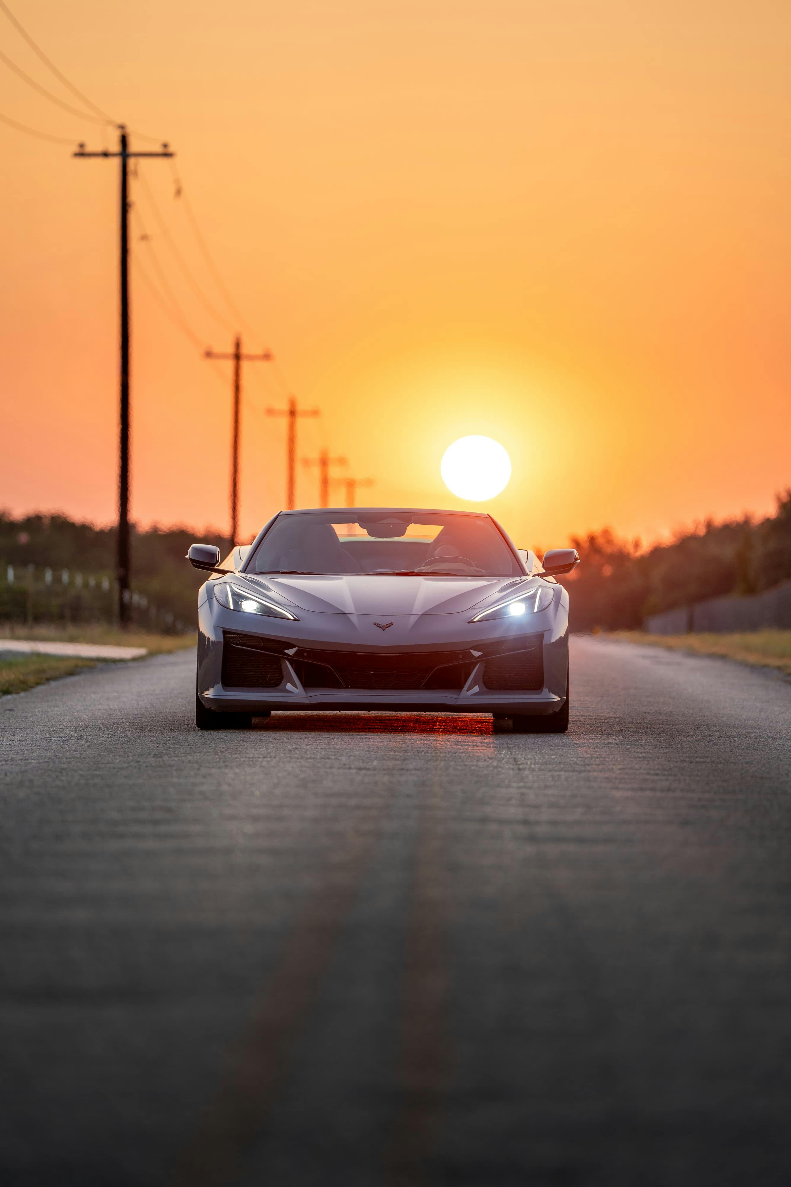 2025 Chevrolet Corvette Z06 in Sea Wolf Gray Tricoat in Dripping Springs, TX.