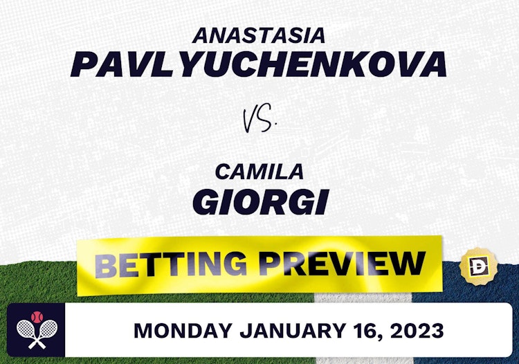 Anastasia Pavlyuchenkova vs. Camila Giorgi Predictions - Jan 16, 2023