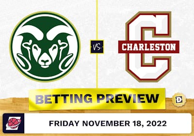 Colorado State vs. Charleston CBB Prediction and Odds - Nov 18, 2022