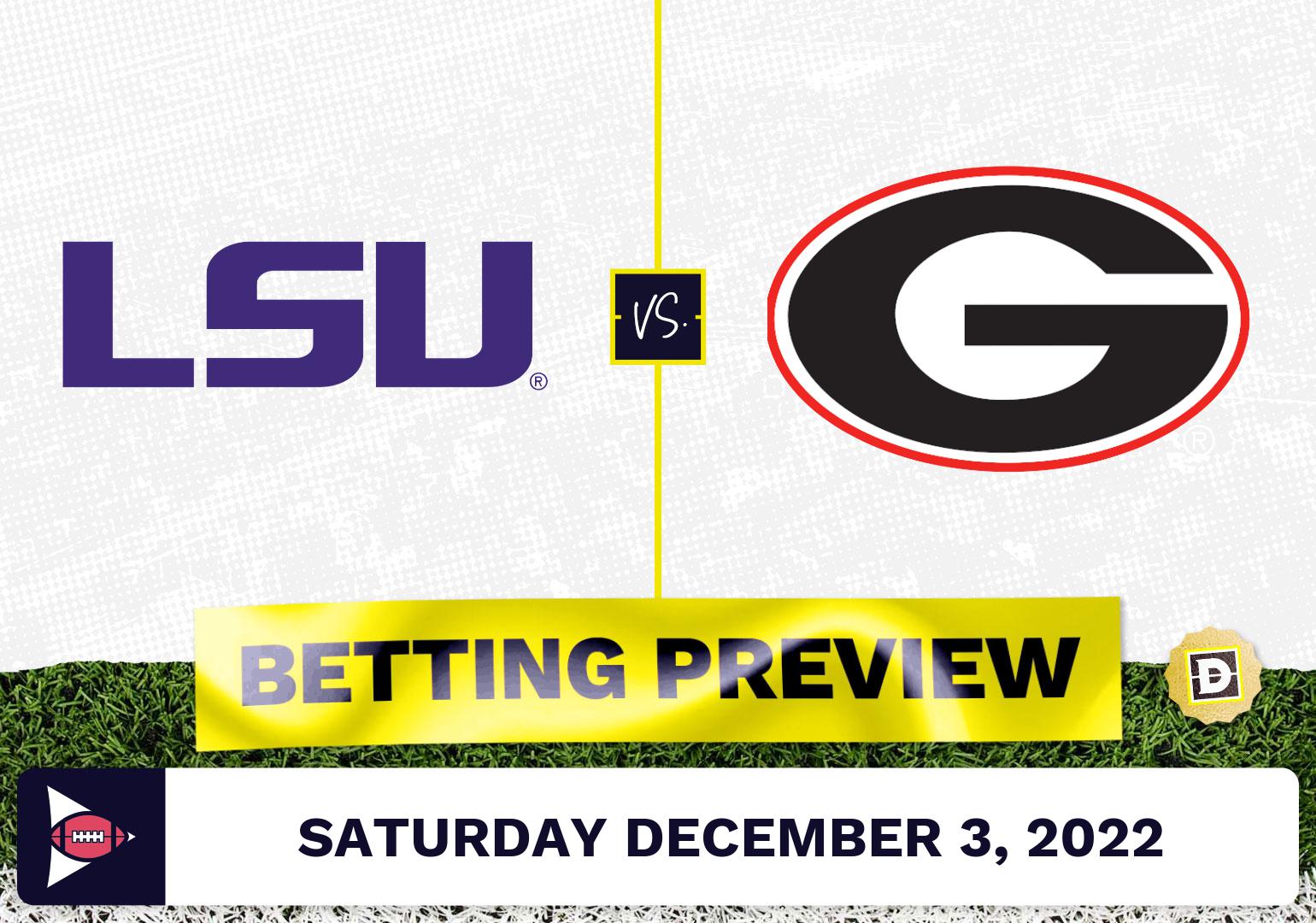 LSU vs. Georgia CFB Prediction and Odds - Dec 3, 2022