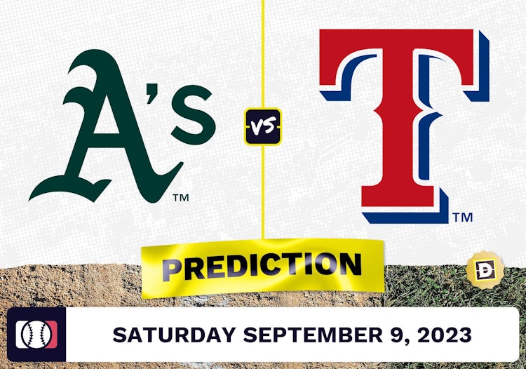 Athletics vs. Rangers Prediction for MLB Saturday [9/9/2023]