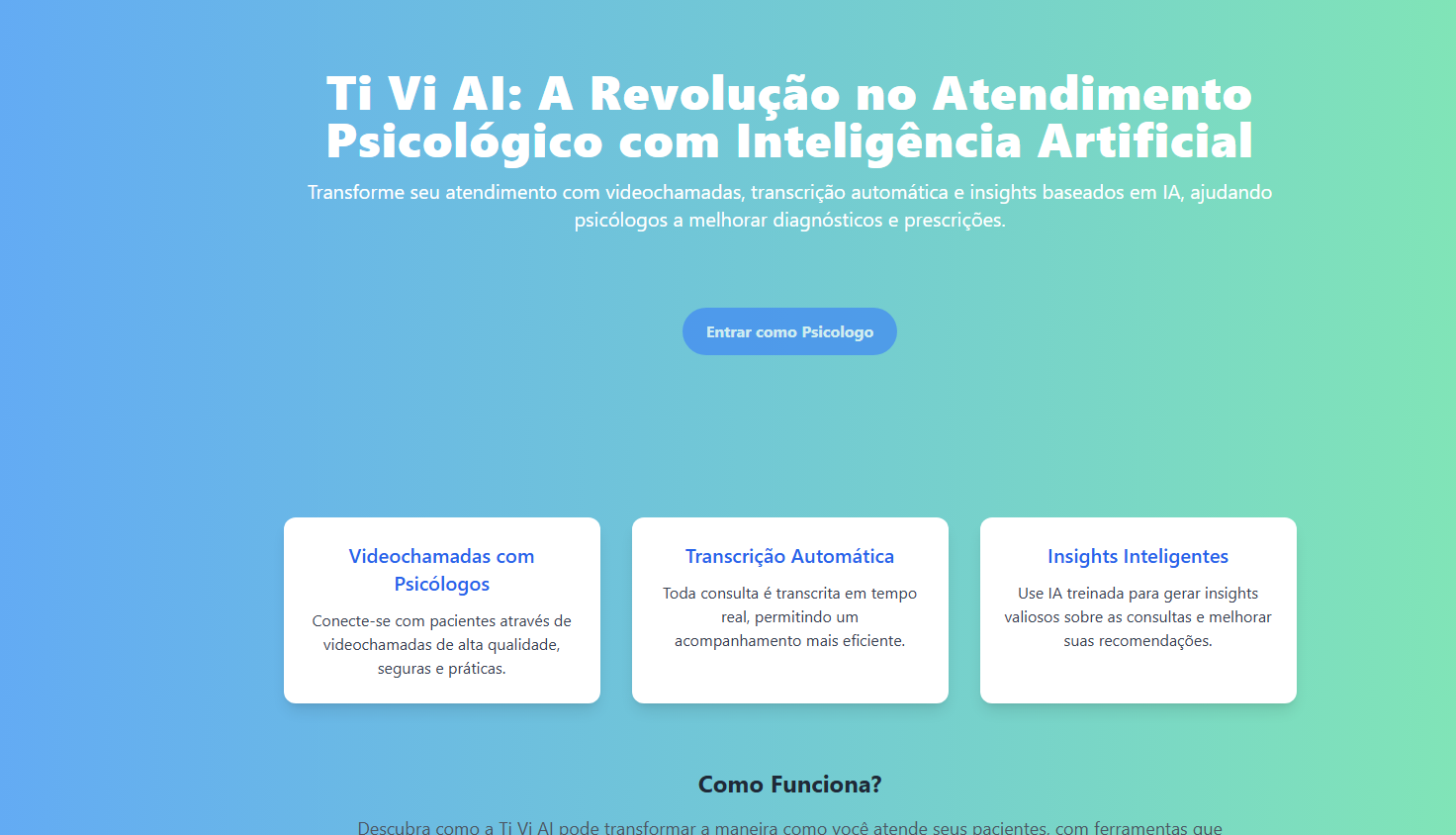 Plataforma de consultas para psicologos utilizando inteligencia artificial
