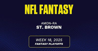 Amon-Ra St. Brown projections Week 18: Fantasy points, receiving yards vs. Bears [2025]