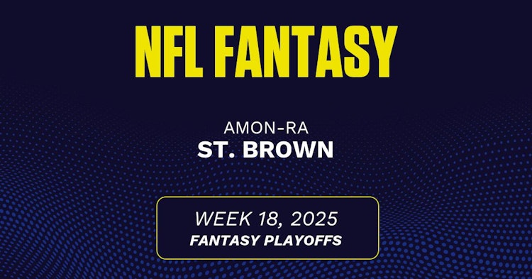 Amon-Ra St. Brown projected stats Week 18, 2025.