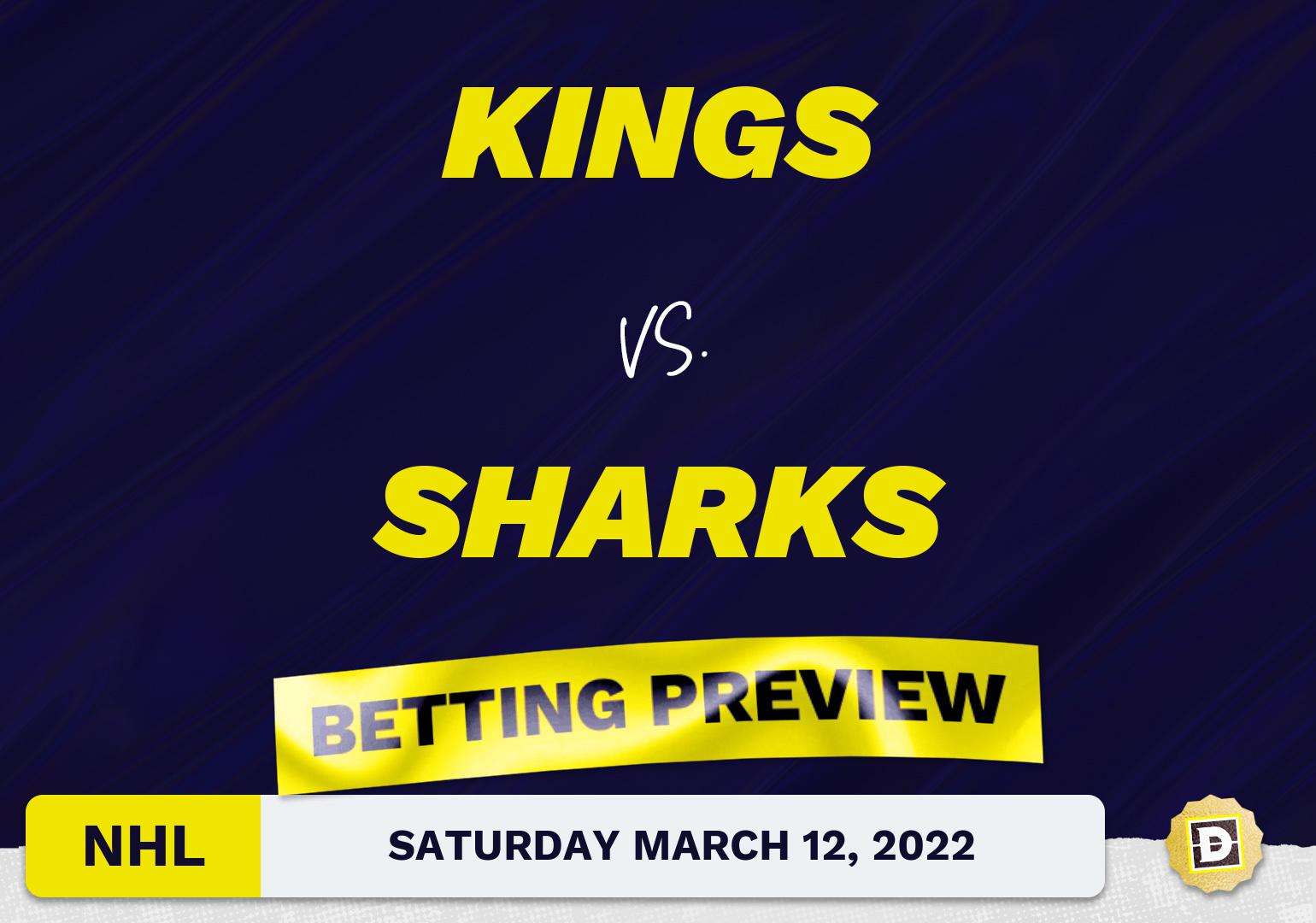 Kings vs. Sharks Predictions and Odds - Mar 12, 2022
