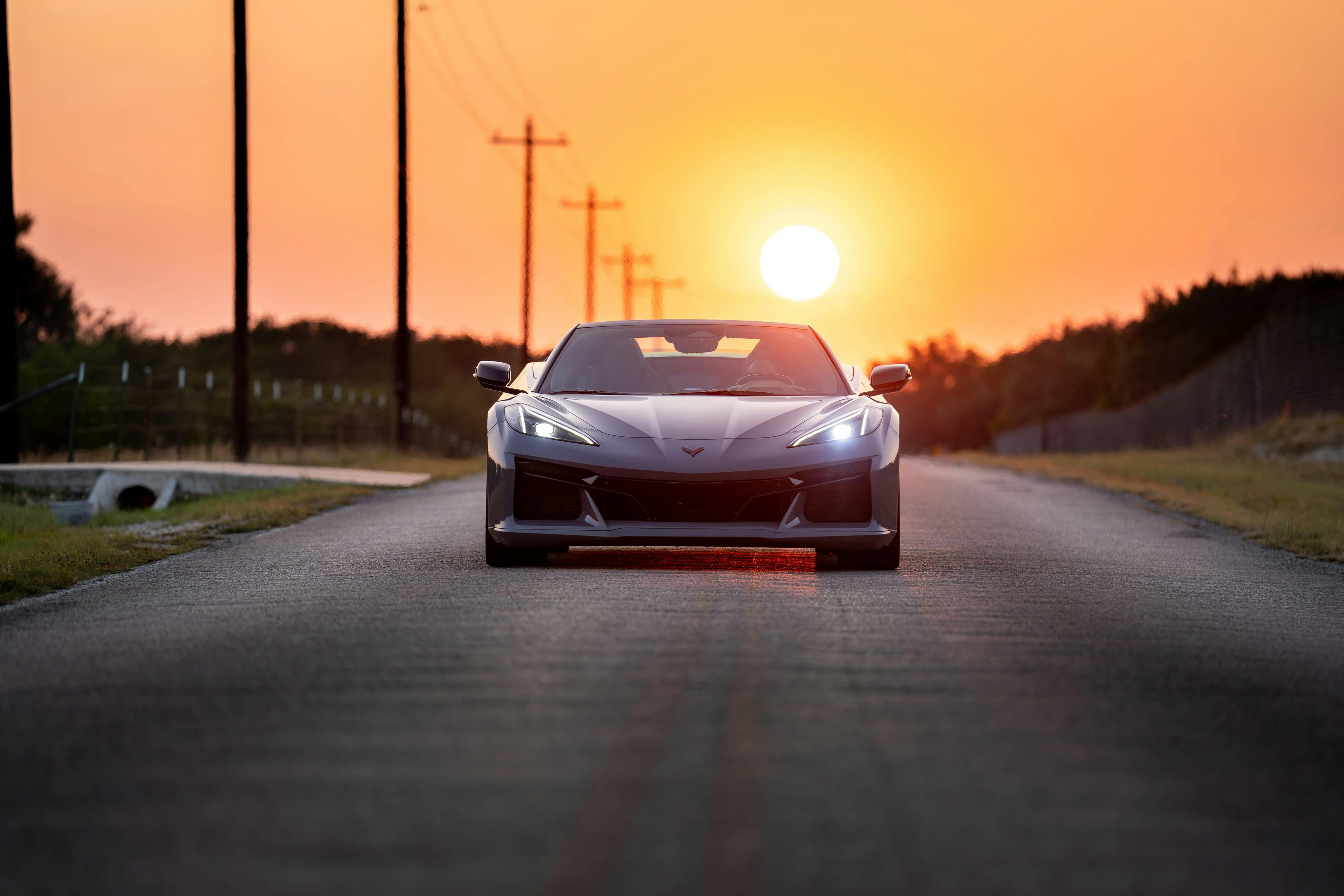 2025 Chevrolet Corvette Z06 in Sea Wolf Gray Tricoat in Dripping Springs, TX.