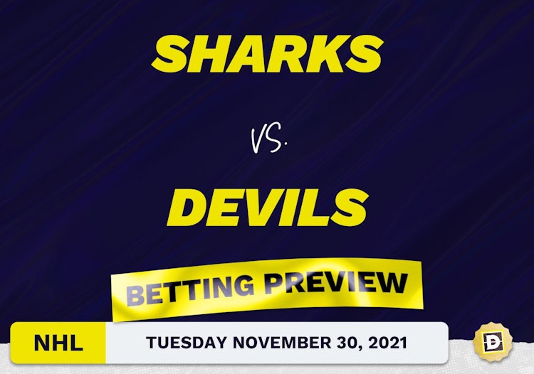 Sharks vs. Devils Predictions and Odds - Nov 30, 2021