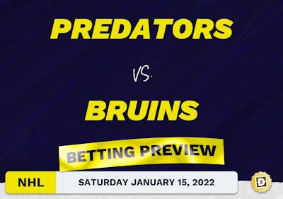 Predators vs. Bruins Predictions and Odds - Jan 15, 2022