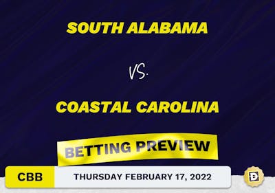 South Alabama vs. Coastal Carolina CBB Predictions and Odds - Feb 17, 2022