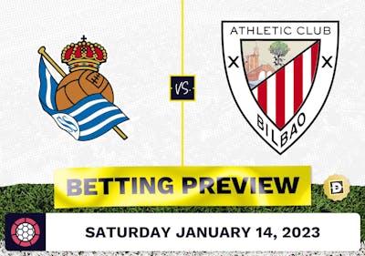 Real Sociedad vs. Athletic Bilbao Prediction and Odds - Jan 14, 2023