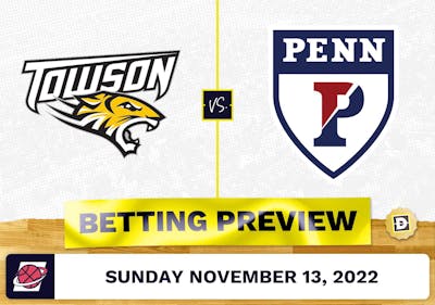 Towson vs. Pennsylvania CBB Prediction and Odds - Nov 13, 2022