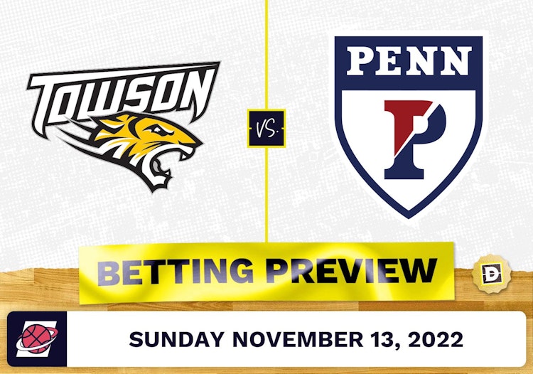 Towson vs. Pennsylvania CBB Prediction and Odds - Nov 13, 2022