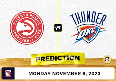 Hawks vs. Thunder Prediction and Odds - November 6, 2023
